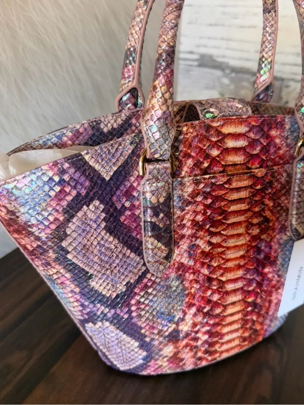 Gorgeous Brahmin Jenny Dewberry Ametrine Shoulder Bag NWT Iridescent Shine